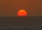 Beach Watching Sunset Image