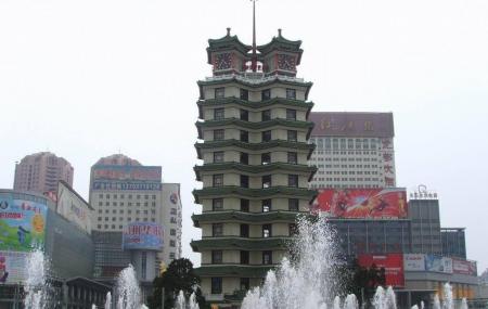 Er'qi Square And Er'qi Strike Monument Tower Image